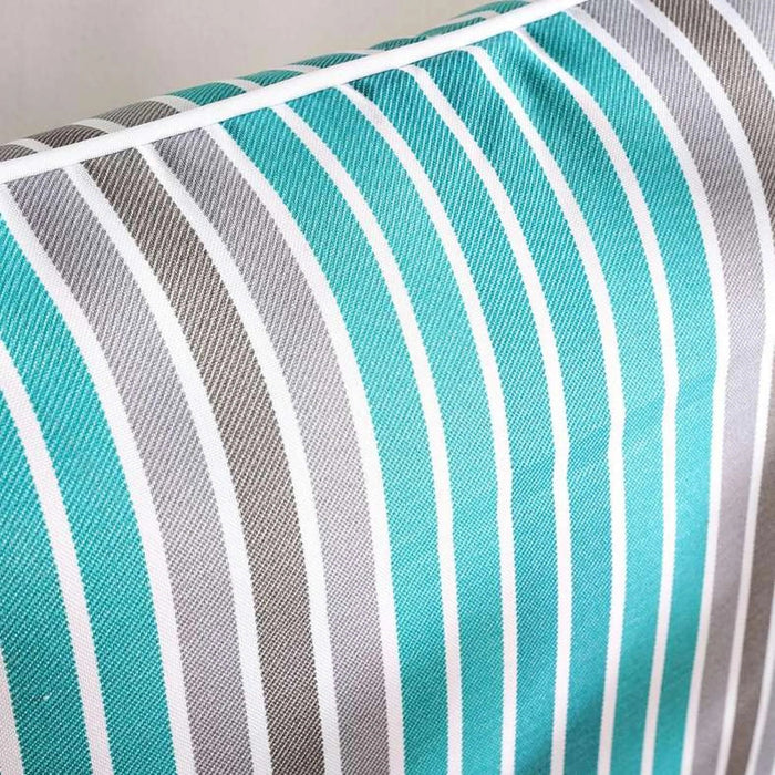 Arden Stripe Outdoor Filled Cushion 50X50Cm - Grey Pan Home
