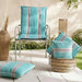 Arden Stripe Outdoor Filled Cushion 50X50Cm - Grey Pan Home