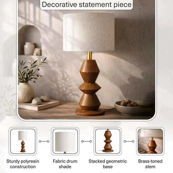 Ardena E27 Table Lamp 25X25X70Cm - Brown