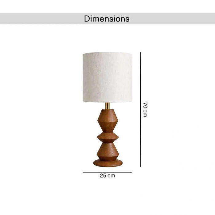 Ardena E27 Table Lamp 25X25X70Cm - Brown