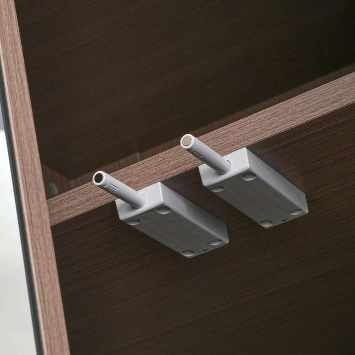Arelis 6 Door Wardrobe With Mirror - Light Brown