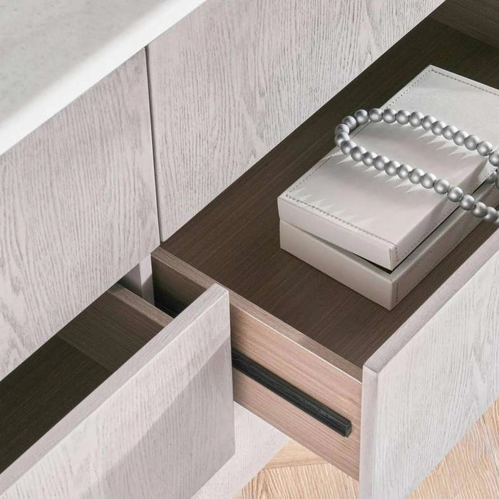 Arelis 6-Drawer Dresser With Mirror - Light Brown Pan Home
