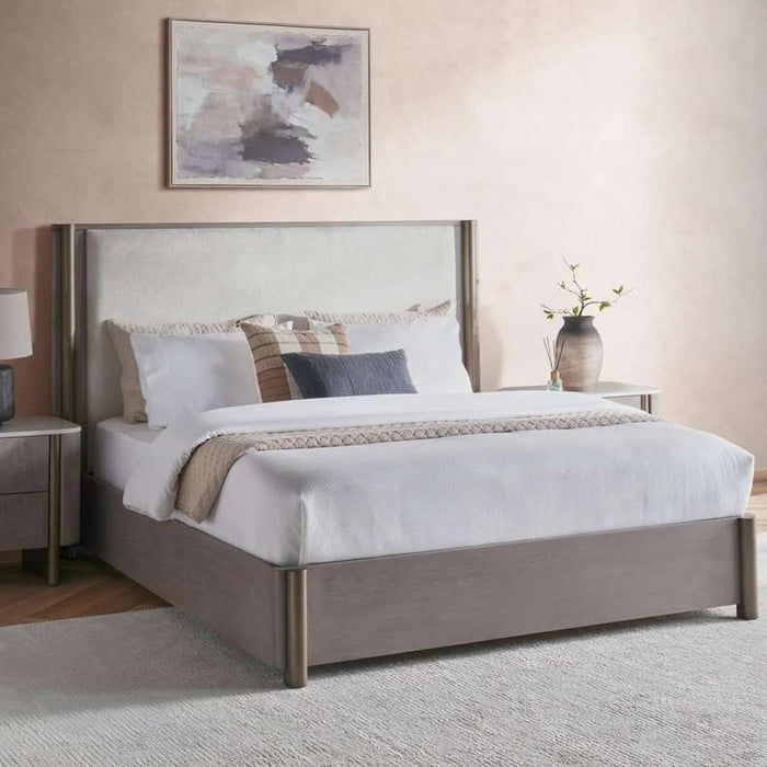 Arelis King Bed 180X200Cm - Light Brown Pan Home