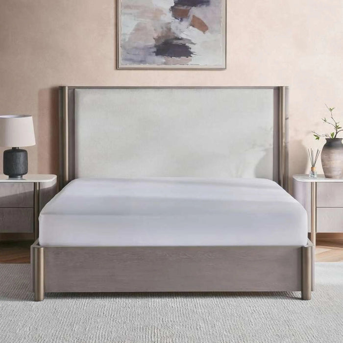 Arelis King Bed 180X200Cm - Light Brown Pan Home