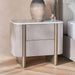 Arelis Nightstand With 2 Drawer - Light Brown Pan Home