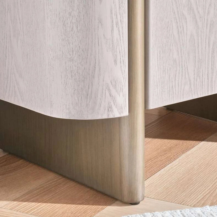Arelis Nightstand With 2 Drawer - Light Brown Pan Home