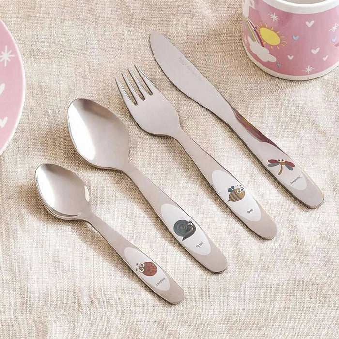 Argene 4-Piece Kids Cutlery Set - Chrome Pan Home
