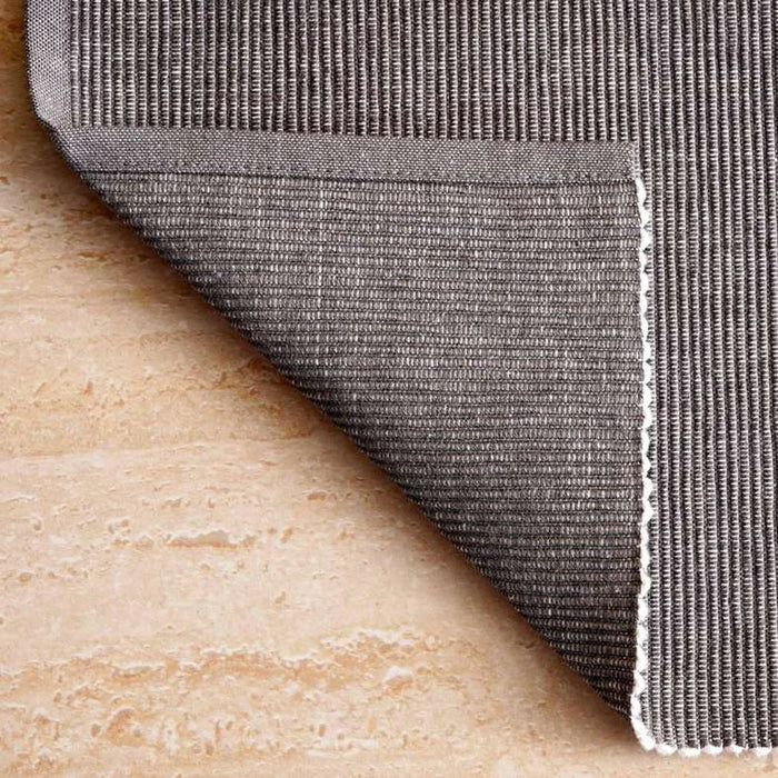 Aria Chambray 4 Piece Placemat Set 33X48Cm-Grey