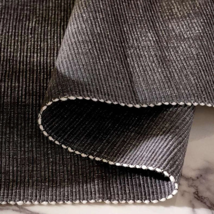 Aria Chambray Table Runner 33X120Cm-Grey
