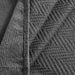 Aria Herringbone Bedspread 220X240Cm-Grey Pan Home