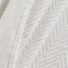 Aria Herringbone Bedspread 220X240Cm- Ivory Pan Home