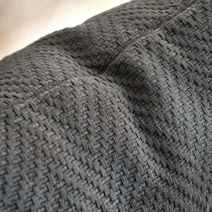 Aria Herringbone Cushion Cover 50X50Cm- Grey Pan Home