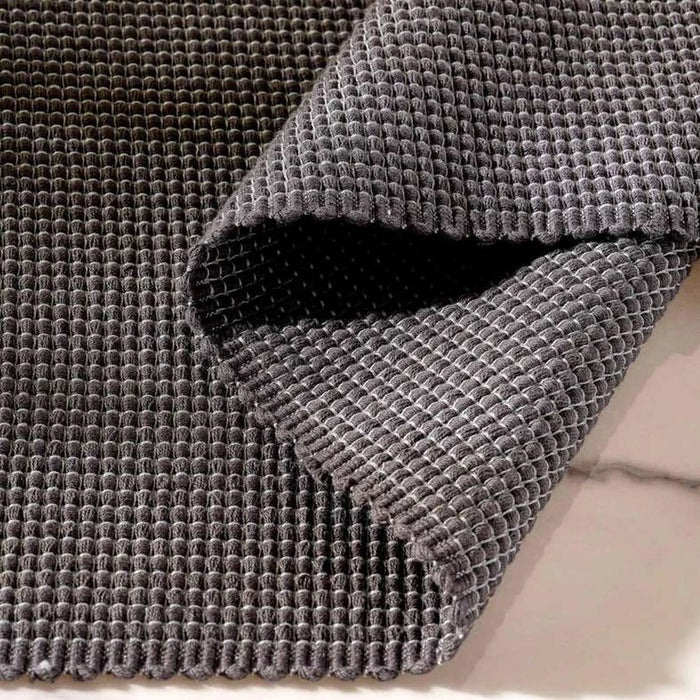 Aria Ribbed Table Runner 33X120Cm-Grey