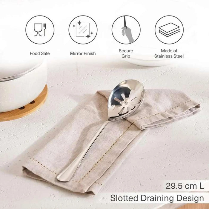 Arionna Slotted Serving Spoon 29.5Cm - Chrome