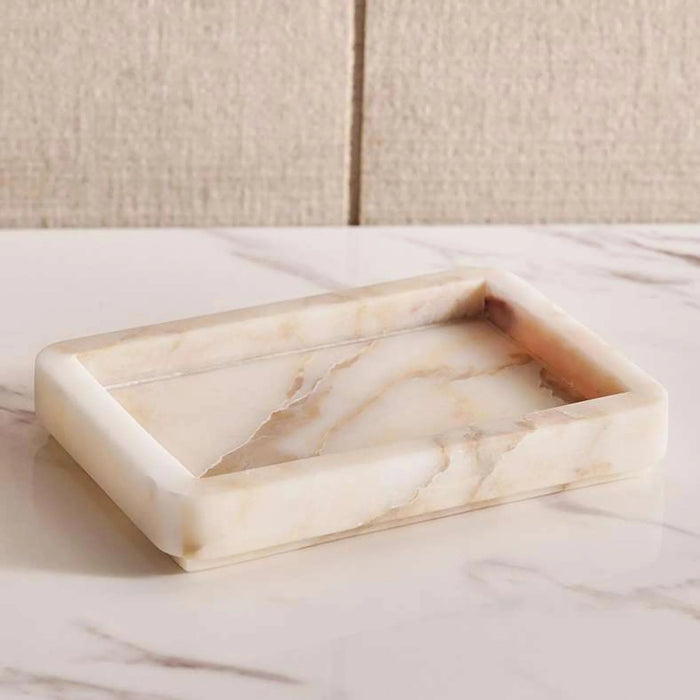 Aristo Marble Soap Dish 13.2X9.2X2.1Cm -Beige Pan Home