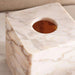 Aristo Marble Tissue Box Cover 15X15X15Cm - Beige Pan Home