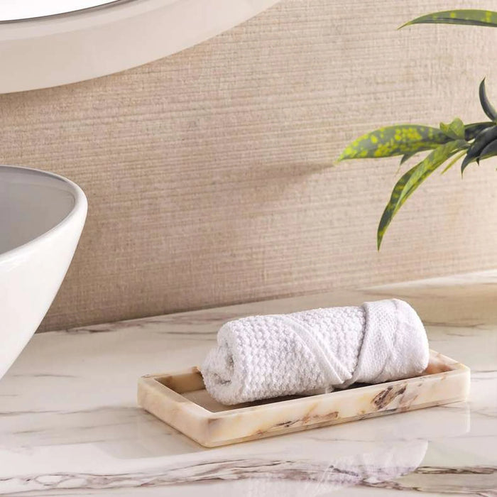 Aristo Marble Tray 20.3X10.2X2Cm - Beige