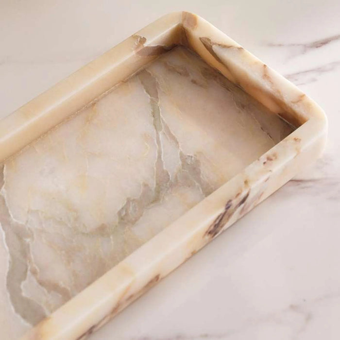Aristo Marble Tray 20.3X10.2X2Cm - Beige