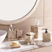 Aristo Marble Waste Bin 18X18X22Cm - Beige Pan Home