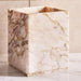 Aristo Marble Waste Bin 18X18X22Cm - Beige Pan Home