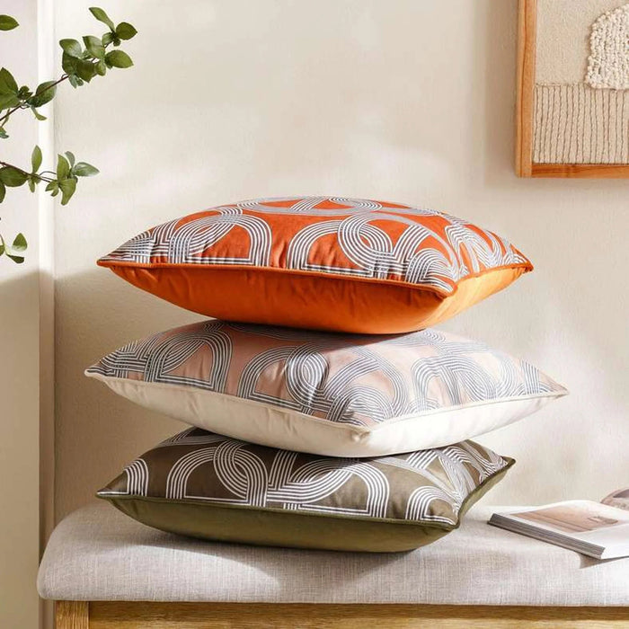 Arizona Filled Cushion 50X50Cm Green Pan Home