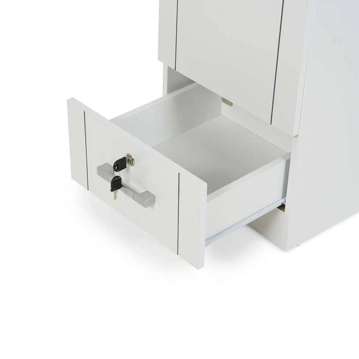 Arlin 1 Door Wardrobe With 1 Drawer - White