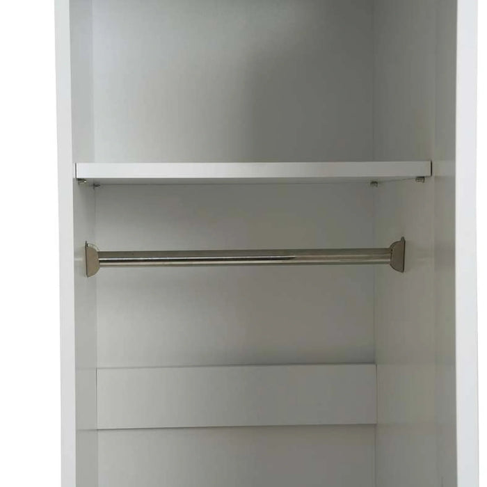 Arlin 1 Door Wardrobe With 1 Drawer - White