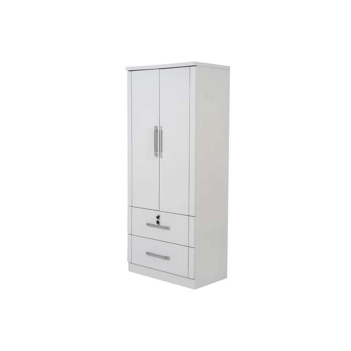 Arlin 2 Door Wardrobe With 2 Drawer - White