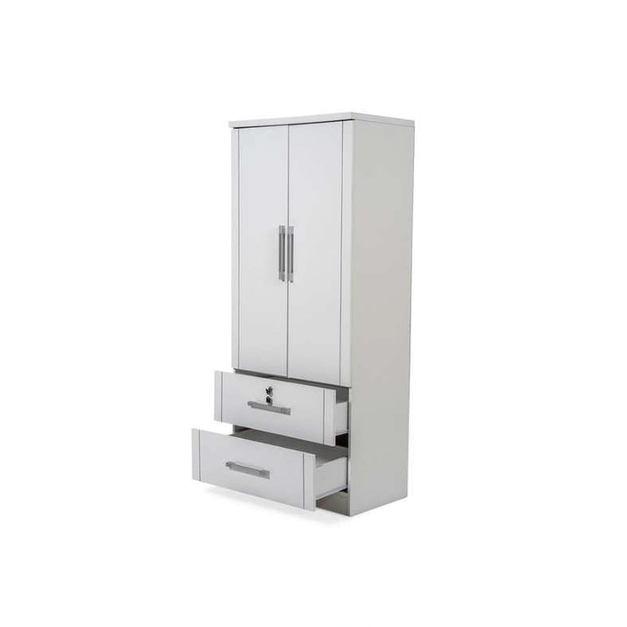 Arlin 2 Door Wardrobe With 2 Drawer - White