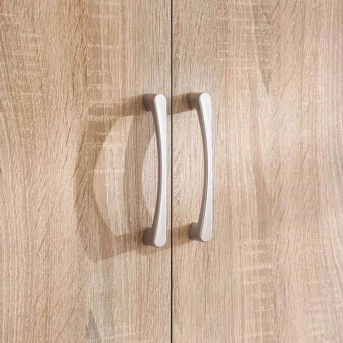 Arlington 2 Door Wardrobe Engineered Wood - Oak Pan Home