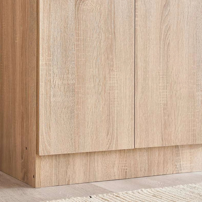 Arlington 2 Door Wardrobe Engineered Wood - Oak Pan Home