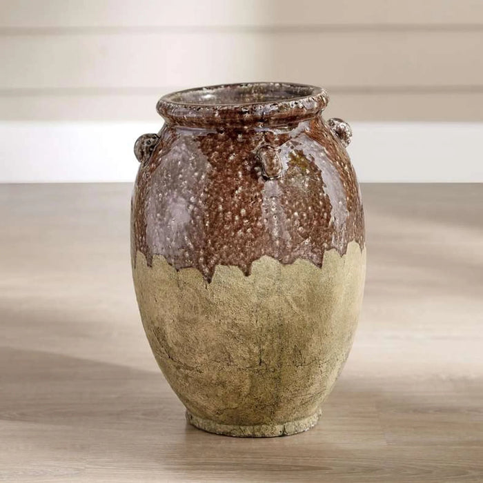 Arlo Stoneware Vase 26.5X26.5X37Cm - Brown