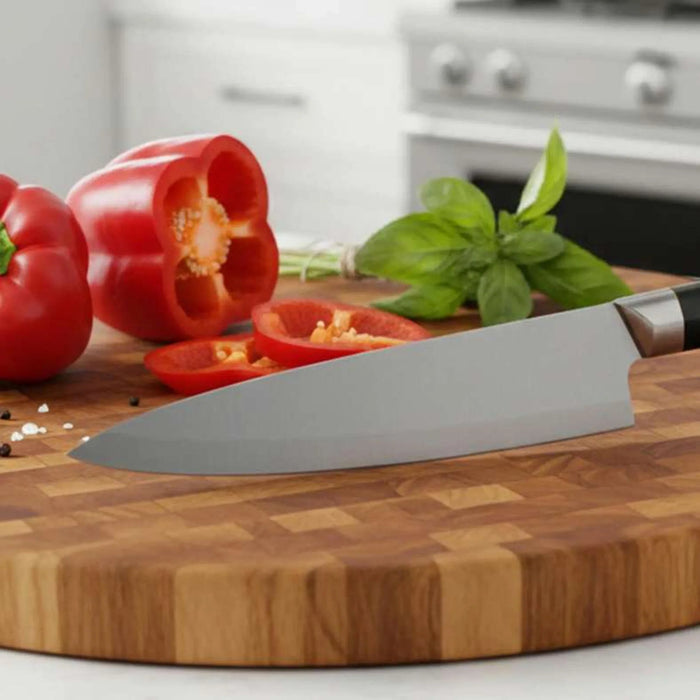 Armas Chef Knife 34Cm -Chrome & Black