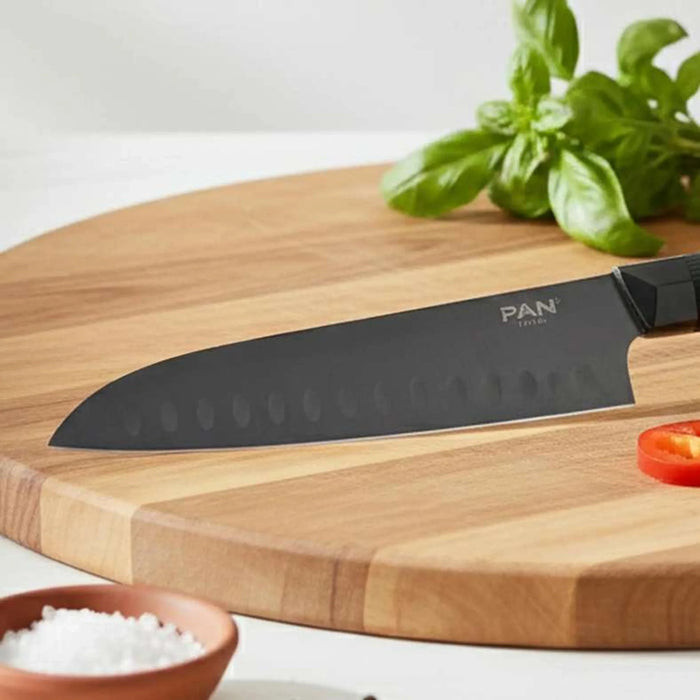 Armas Santoku Knife 31.5Cm -Chrome & Black