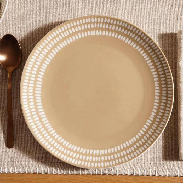 Armona 30-Piece Porcelain Dinner Set - Brown