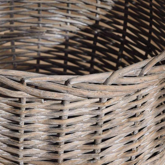 Aronica Willow Conical Storage Basket 38X31.5X29Cm- Grey Pan Home
