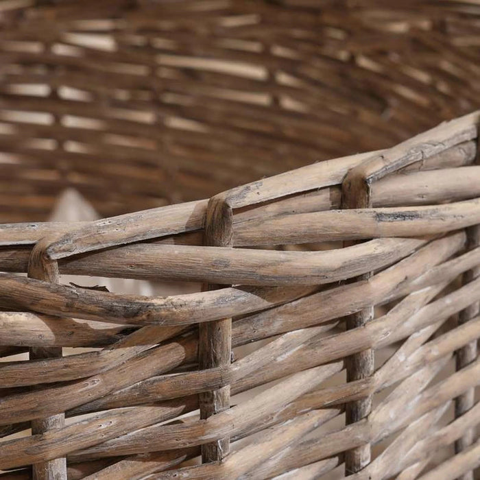 Aronica Willow Conical Storage Basket 44X35X35Cm- Grey Pan Home