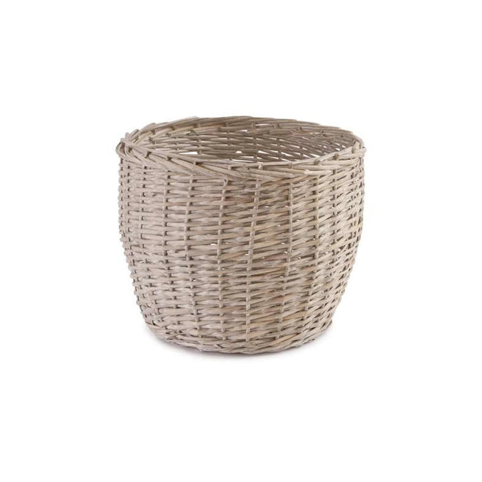 Aronica Willow Conical Storage Basket 44X35X35Cm- Grey Pan Home