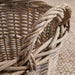 Aronica Willow Storage Basket With Handle 35X30X24Cm- Grey Pan Home