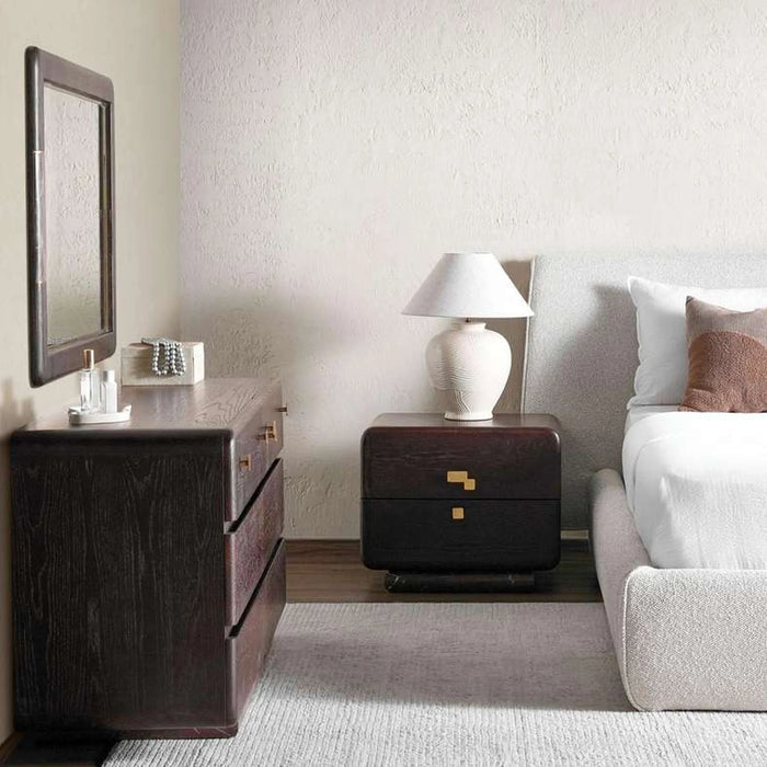 Arosa Nightstand With 2 Drawer - Wenge