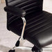Arries Office Medium Back Chair Pu - Black Silver Pan Home