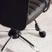 Arries Office Medium Back Chair Pu - Black Silver Pan Home