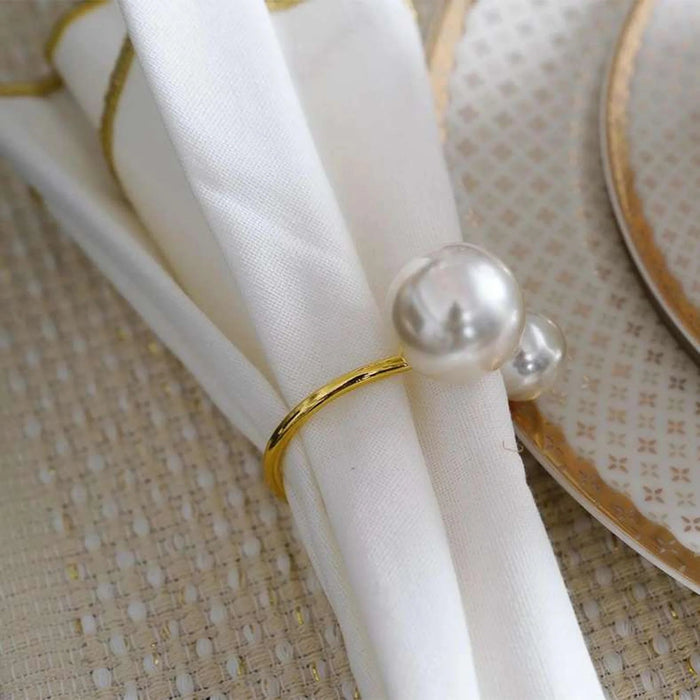 Artair S/4 Napkin Ring Gold 4.5X2.4X6.7Cm Pan Home