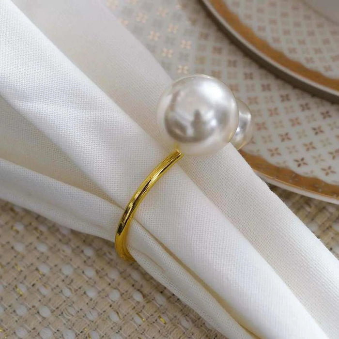 Artair S/4 Napkin Ring Gold 4.5X2.4X6.7Cm Pan Home