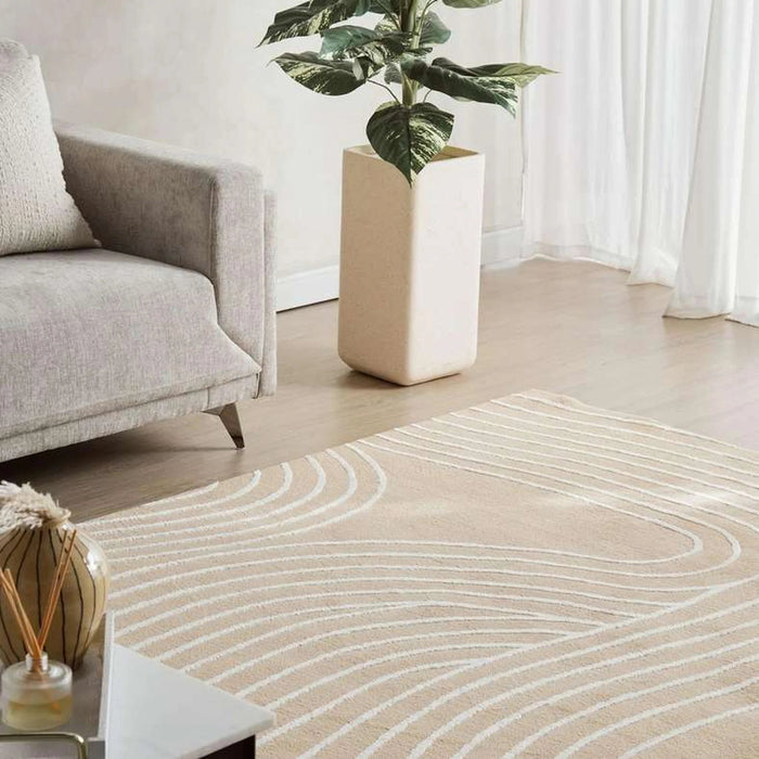 Artful Tufted Rug 160X230Cm - Natural Pan Home