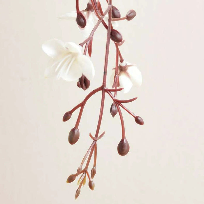 Artificial Bridal Veil Jasmine Plant In Pot H60Cm - White Pan Home