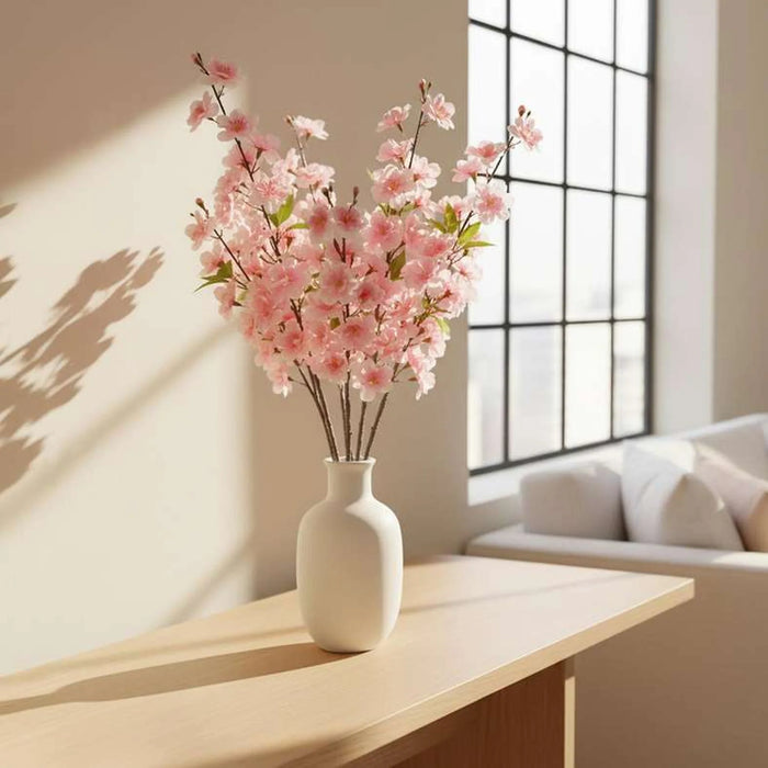 Artificial Cherry Stem Flower H80Cm - Pink