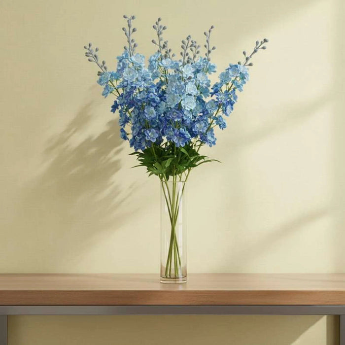 Artificial Consolida Stem Flower H84Cm - Blue Pan Home