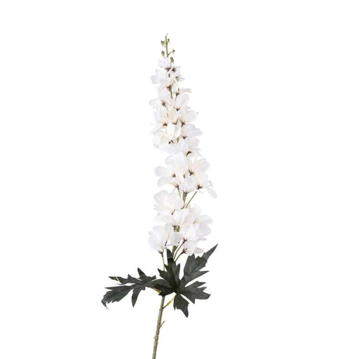Artificial Delphinium Single Stem Flower H124cm - Cream Pan Home