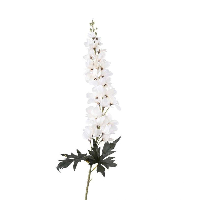 Artificial Delphinium Single Stem Flower H124cm - Cream Pan Home